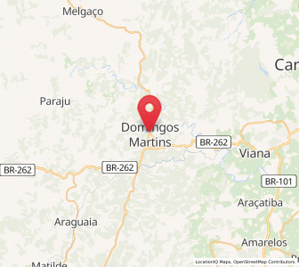 Map of Domingos Martins, Espírito Santo