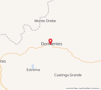 Map of Dormentes, Pernambuco