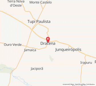 Map of Dracena, São Paulo