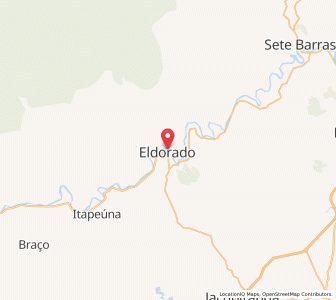 Map of Eldorado, São Paulo