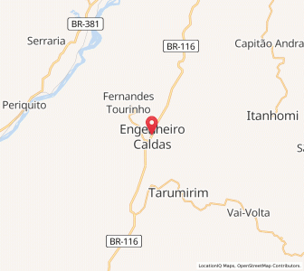 Map of Engenheiro Caldas, Minas Gerais