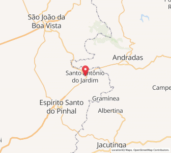 Map of Espírito Santo do Pinhal, São Paulo