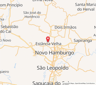 Map of Estância Velha, Rio Grande do Sul