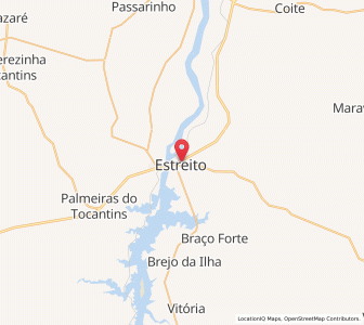 Map of Estreito, Maranhão