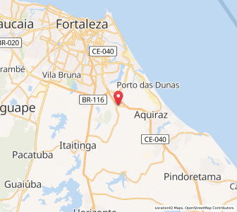 Map of Eusébio, Ceará
