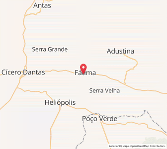 Map of Fátima, Bahia