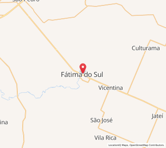 Map of Fátima do Sul, Mato Grosso do Sul