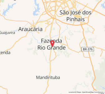 Map of Fazenda Rio Grande, Paraná