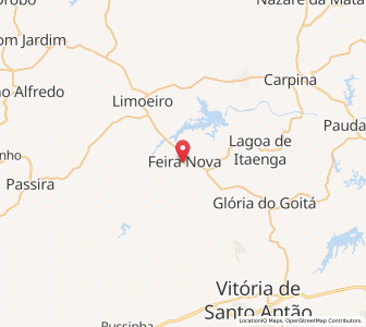 Map of Feira Nova, Pernambuco