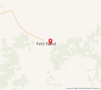 Map of Feliz Natal, Mato Grosso