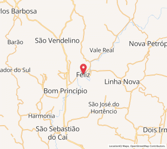 Map of Feliz, Rio Grande do Sul