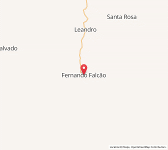 Map of Fernando Falcão, Maranhão