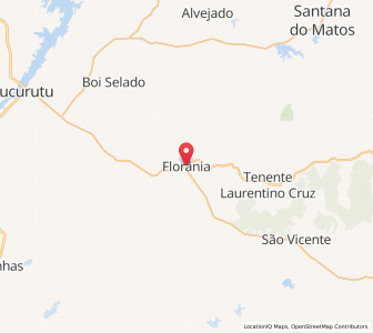 Map of Florânia, Rio Grande do Norte