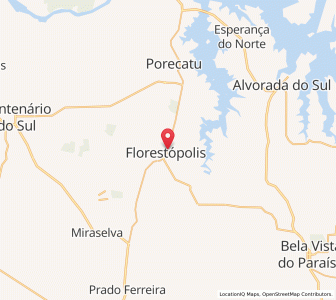 Map of Florestópolis, Paraná