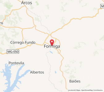 Map of Formiga, Minas Gerais