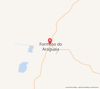 Map of Formoso do Araguaia, Tocantins