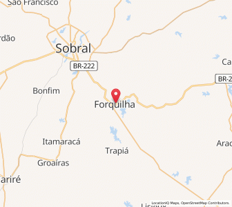 Map of Forquilha, Ceará
