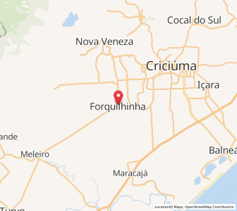 Map of Forquilhinha, Santa Catarina
