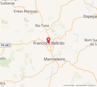 Map of Francisco Beltrão, Paraná