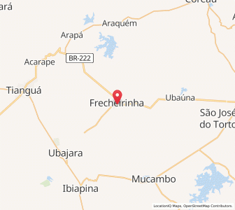 Map of Frecheirinha, Ceará