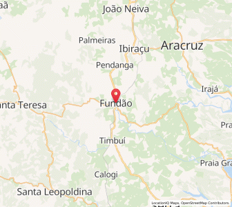 Map of Fundão, Espírito Santo