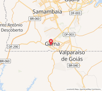Map of Gama, Federal District