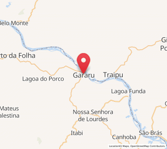 Map of Gararu, Sergipe