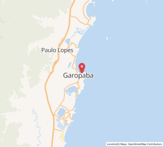 Map of Garopaba, Santa Catarina
