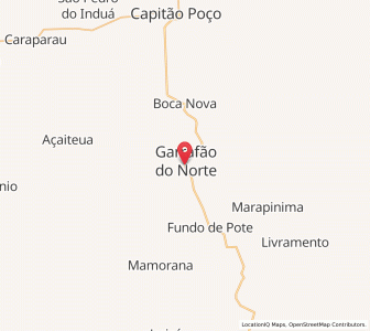 Map of Garrafão do Norte, Pará