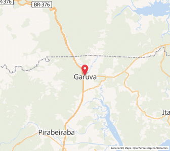 Map of Garuva, Santa Catarina