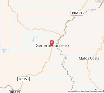 Map of General Carneiro, Paraná