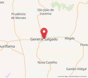Map of General Salgado, São Paulo