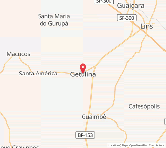 Map of Getulina, São Paulo