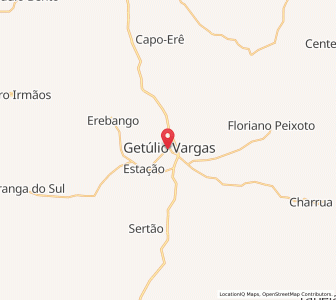 Map of Getúlio Vargas, Rio Grande do Sul