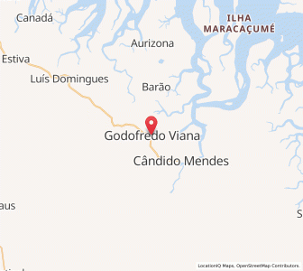 Map of Godofredo Viana, Maranhão