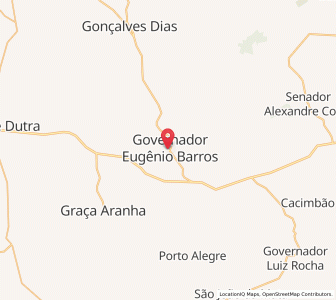 Map of Governador Eugênio Barros, Maranhão