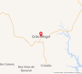 Map of Grão Mogol, Minas Gerais