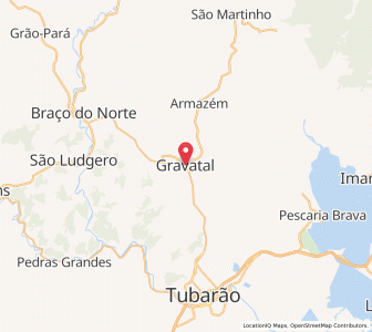 Map of Gravatal, Santa Catarina