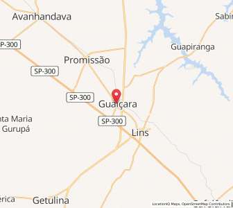Map of Guaiçara, São Paulo