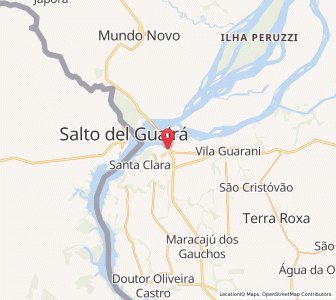 Map of Guaíra, Paraná
