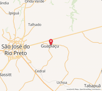Map of Guapiaçu, São Paulo