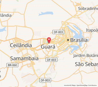 Map of Guará, Federal District