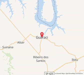 Map of Guaraci, São Paulo