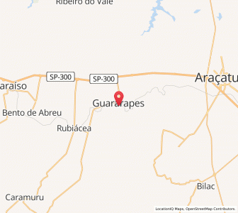 Map of Guararapes, São Paulo