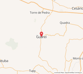 Map of Guareí, São Paulo