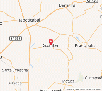 Map of Guariba, São Paulo