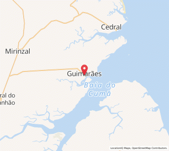 Map of Guimarães, Maranhão