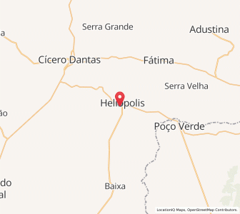 Map of Heliópolis, Bahia
