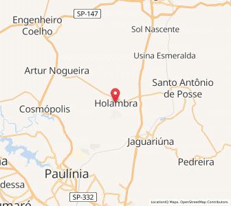 Map of Holambra, São Paulo