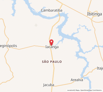 Map of Iacanga, São Paulo